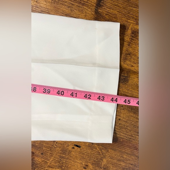 NWT! Lafayette 148 New York Barrow White Lined Pants size 16W- HAS MARKS - Picture 10 of 16